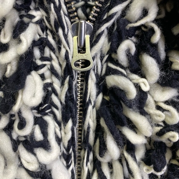 Isabel Marant for H&M Hand Knit Zip Front Loop Knit Wool Cardigan - Picture 8 of 8